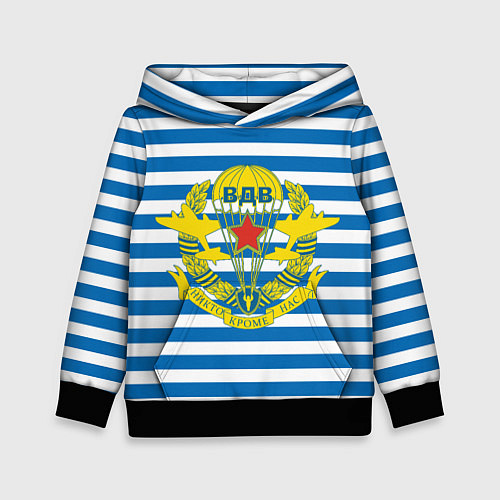 Детская толстовка ПОЛК ВДВ ТЕЛЬНЯШКА / 3D-Черный – фото 1