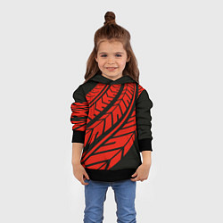 Толстовка-худи детская След авто, цвет: 3D-черный — фото 2