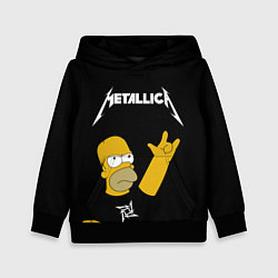 Детская толстовка Metallica Гомер Симпсон рокер