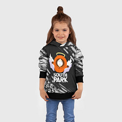 Толстовка-худи детская Южный парк - Кенни Kenny ангел, цвет: 3D-черный — фото 2