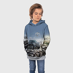 Толстовка-худи детская Toyota Land Cruiser 200 V8, цвет: 3D-меланж — фото 2