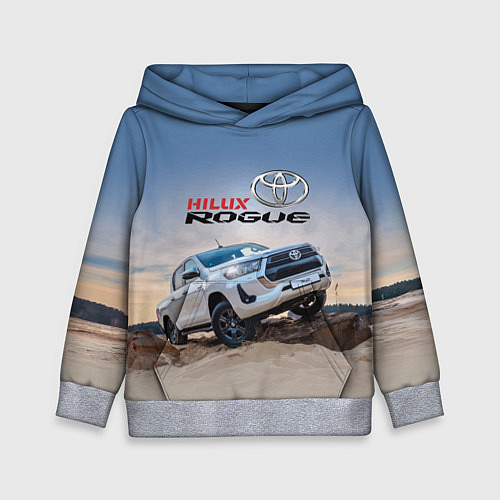 Детская толстовка Toyota Hilux Rogue Off-road vehicle Тойота - прохо / 3D-Меланж – фото 1