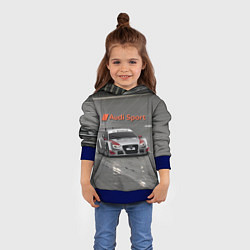 Толстовка-худи детская Audi Sport Racing Team Short Track Car Racing Авто, цвет: 3D-синий — фото 2