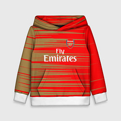 Толстовка-худи детская Arsenal fly emirates, цвет: 3D-белый