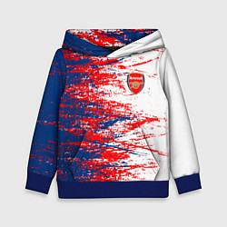 Толстовка-худи детская Arsenal fc арсенал фк texture, цвет: 3D-синий