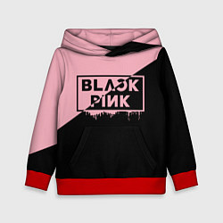 Толстовка-худи детская BLACKPINK BIG LOGO, цвет: 3D-красный