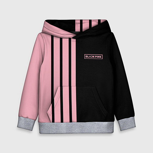 Детская толстовка BLACKPINK HALF BLACK-PINK MINI LOGO / 3D-Меланж – фото 1