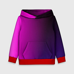 Толстовка-худи детская VIOLET gradient, цвет: 3D-красный