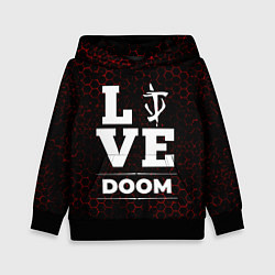 Толстовка-худи детская Doom Love Классика, цвет: 3D-черный