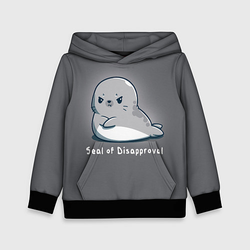 Детская толстовка Seal of Disapproval / 3D-Черный – фото 1