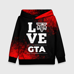 Толстовка-худи детская GTA Love Классика, цвет: 3D-черный