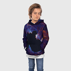 Толстовка-худи детская Ледяной Коралловый Риф, цвет: 3D-белый — фото 2