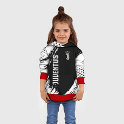 Толстовка-худи детская Fc juventus фс ювентус, цвет: 3D-красный — фото 2