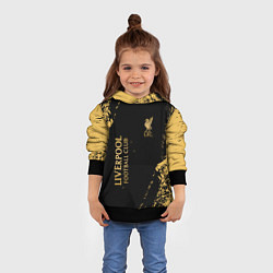 Толстовка-худи детская Liverpool гранж, цвет: 3D-черный — фото 2