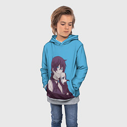 Толстовка-худи детская Красавчик Ванитас, цвет: 3D-меланж — фото 2