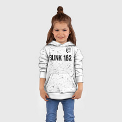 Толстовка-худи детская Blink 182 Glitch на светлом фоне, цвет: 3D-белый — фото 2