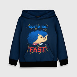 Детская толстовка Little Sonic gotta go fast