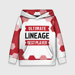 Детская толстовка Lineage: красные таблички Best Player и Ultimate