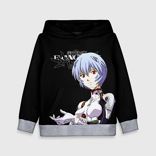 Детская толстовка АЯНАМИ РЕЙ ЕВА-00 ЕВАНГЕЛИОН / 3D-Меланж – фото 1