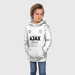 Толстовка-худи детская Ajax Champions Униформа, цвет: 3D-белый — фото 2