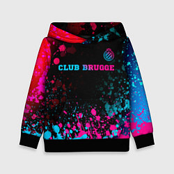 Толстовка-худи детская Club Brugge Neon Gradient - FS, цвет: 3D-черный