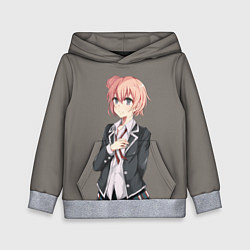 Толстовка-худи детская Юи Юигахама OreGairu, цвет: 3D-меланж