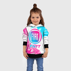 Толстовка-худи детская Fiat Neon Gradient, цвет: 3D-черный — фото 2