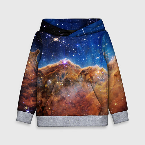Детская толстовка Туманность Киля фото НАСА / 3D-Меланж – фото 1