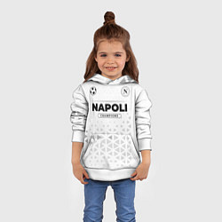 Толстовка-худи детская Napoli Champions Униформа, цвет: 3D-белый — фото 2