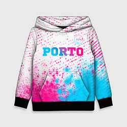 Толстовка-худи детская Porto Neon Gradient, цвет: 3D-черный