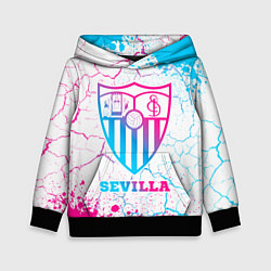 Толстовка-худи детская Sevilla FC Neon Gradient, цвет: 3D-черный