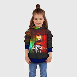 Толстовка-худи детская Stray: Бродяжка, цвет: 3D-синий — фото 2