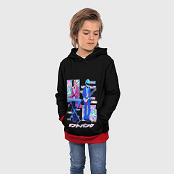 Толстовка-худи детская Daft punk ufo, цвет: 3D-красный — фото 2