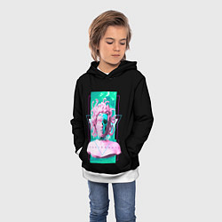 Толстовка-худи детская Бюст Горгоны, цвет: 3D-белый — фото 2