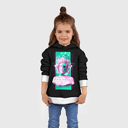 Толстовка-худи детская Бюст Горгоны, цвет: 3D-белый — фото 2