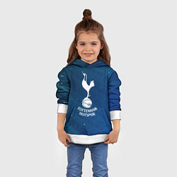 Толстовка-худи детская Tottenham hotspur Соты абстракция, цвет: 3D-белый — фото 2