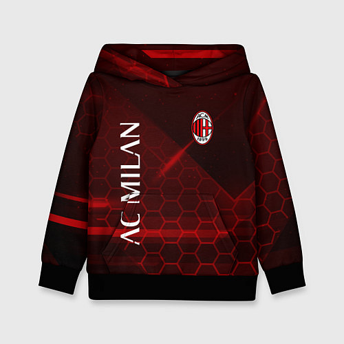 Детская толстовка Ac milan Соты / 3D-Черный – фото 1