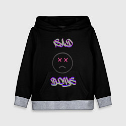 Толстовка-худи детская Sad Boys логотип, цвет: 3D-меланж