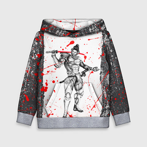 Детская толстовка Metal gear rising blood / 3D-Меланж – фото 1