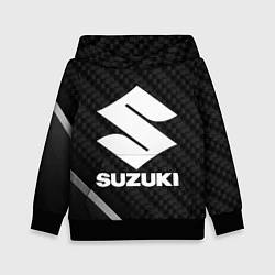 Толстовка-худи детская Suzuki карбон, цвет: 3D-черный