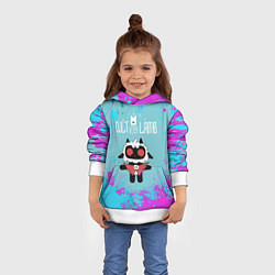 Толстовка-худи детская Овечка арт - Cult of the lamb, цвет: 3D-белый — фото 2