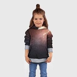Толстовка-худи детская Космос из сердца, цвет: 3D-меланж — фото 2
