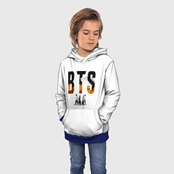 Толстовка-худи детская BTS Team Art, цвет: 3D-синий — фото 2