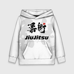 Толстовка-худи детская Джиу-джитсу Jiu-jitsu, цвет: 3D-белый