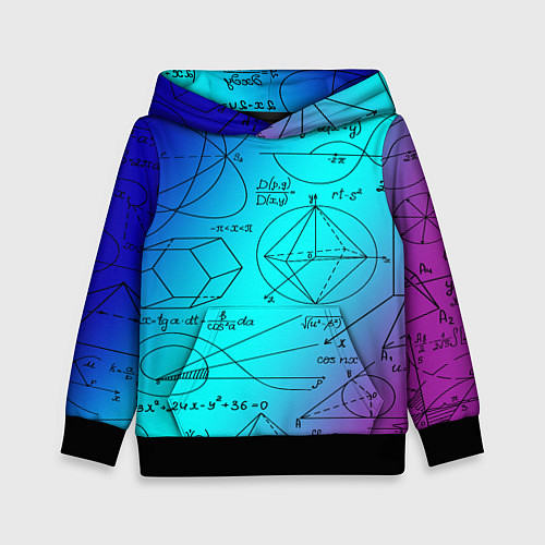Детская толстовка Неоновая формула / 3D-Черный – фото 1