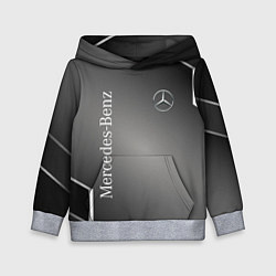 Толстовка-худи детская Mercedes абстракция карбон, цвет: 3D-меланж