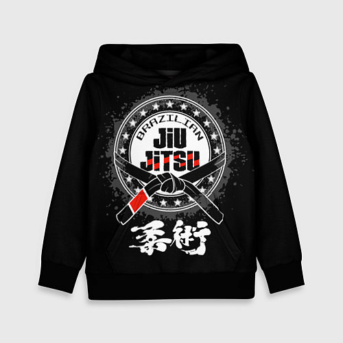 Детская толстовка Brazilian fight club Jiu-jitsu / 3D-Черный – фото 1