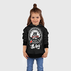 Толстовка-худи детская Brazilian fight club Jiu-jitsu, цвет: 3D-черный — фото 2
