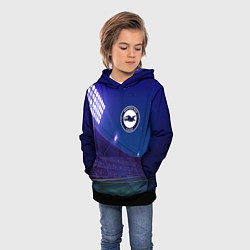 Толстовка-худи детская Brighton ночное поле, цвет: 3D-черный — фото 2