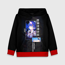Толстовка-худи детская Re: Zero жизнь с нуля в другом мире - Rem, цвет: 3D-красный